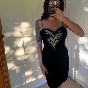 Velvet Sequin Party Dress